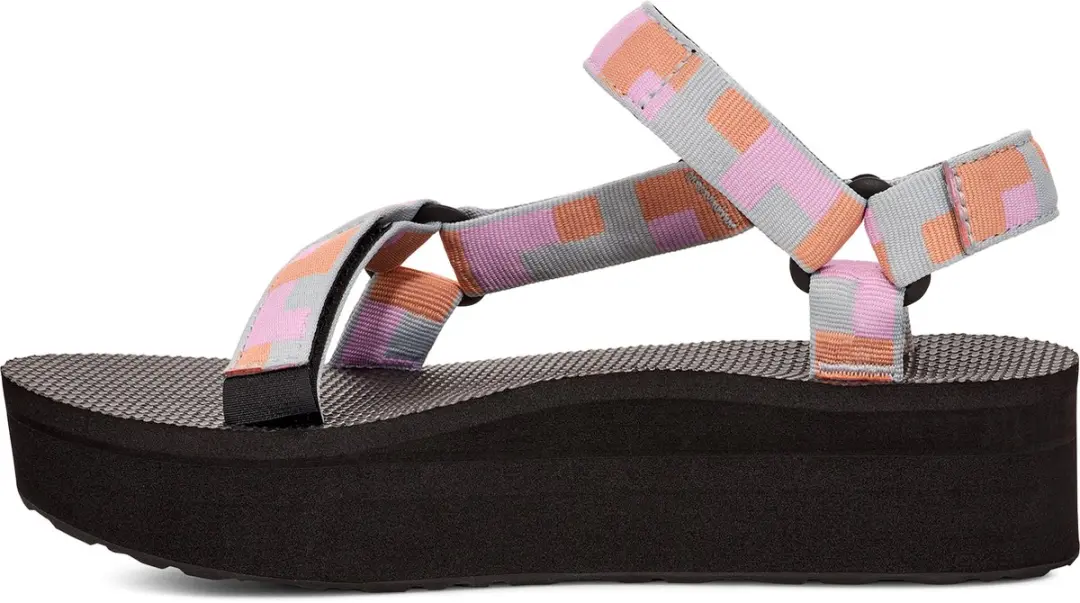 Teva Flatform Universal Dames Sandalen - Maat 40 - Zwart/Roze/Oranje