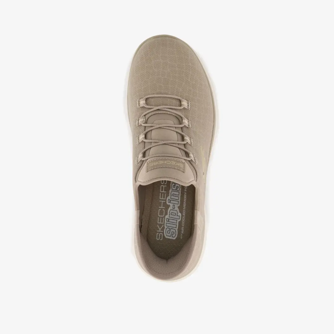 Skechers Summits Classy Night Instappers - Taupe/Goud - afbeelding 5 van 6