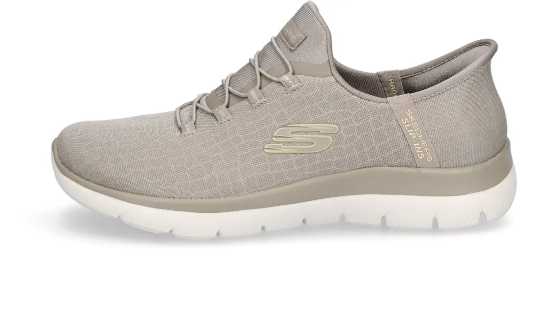 Skechers Summits Classy Night Instappers - Taupe/Goud - afbeelding 3 van 6