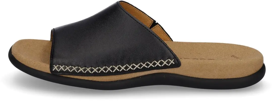 Gabor 03.705.27 Dames Sandaal Slides - Zwart - Maat 38