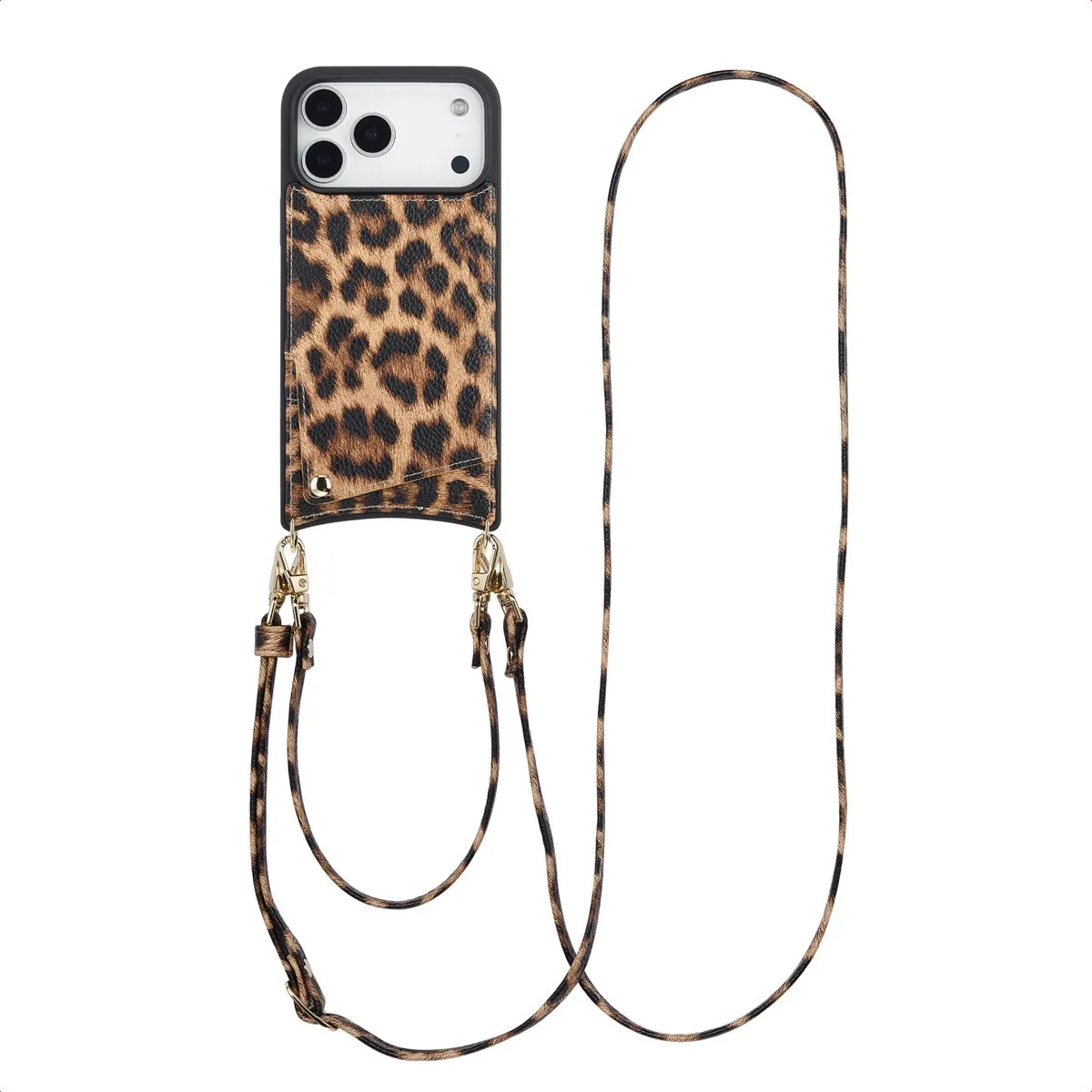 Selencia Hoesje iPhone 17 Pro Max Leopard - 2 Pasjes