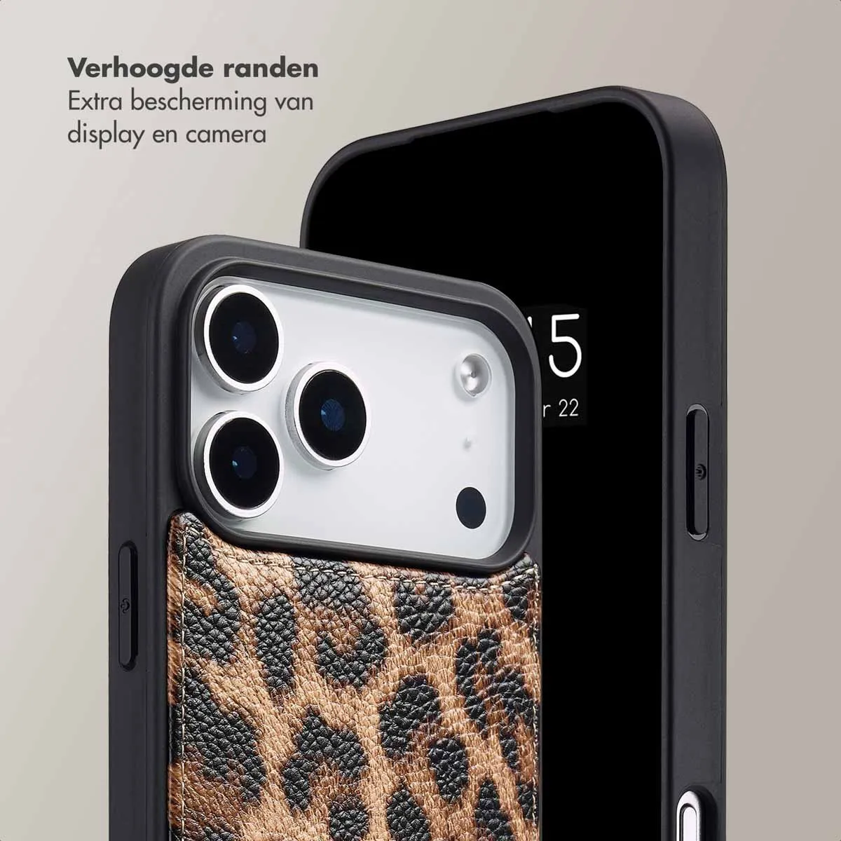 Selencia Hoesje iPhone 17 Pro Max Leopard - 2 Pasjes
