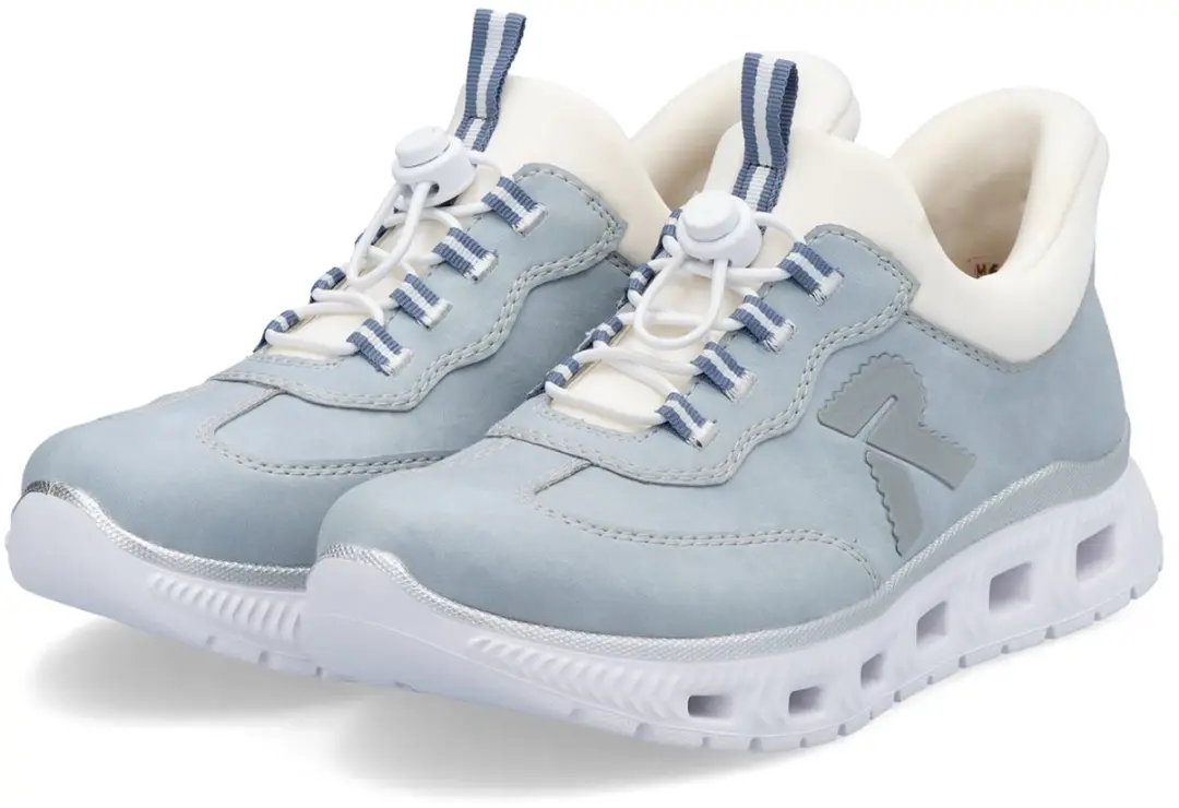 Rieker lage damesschoenen M6071-12 blauw