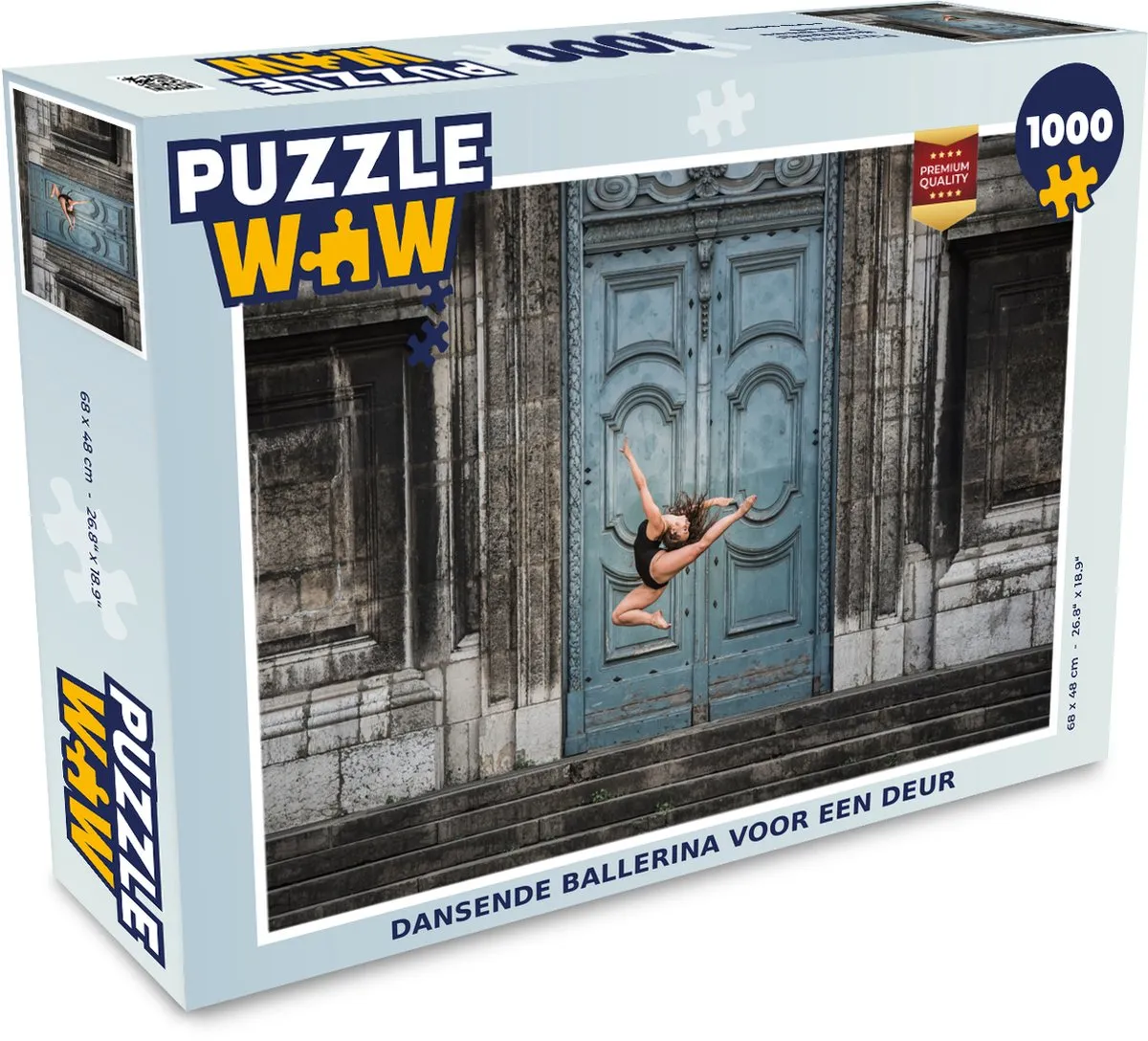 PuzzleWow Dansende Ballerina Legpuzzel 1000 Stuks - Multicolor