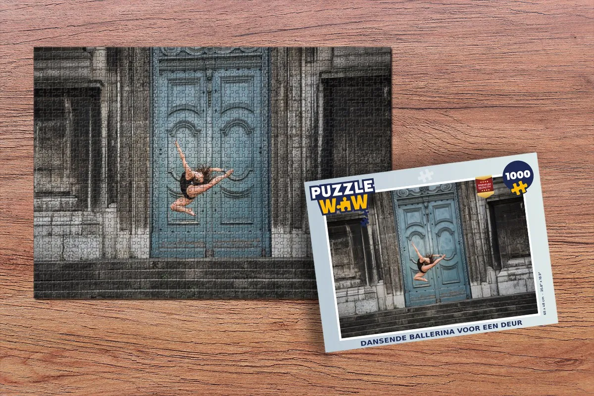 PuzzleWow Dansende Ballerina Legpuzzel 1000 Stuks - Multicolor