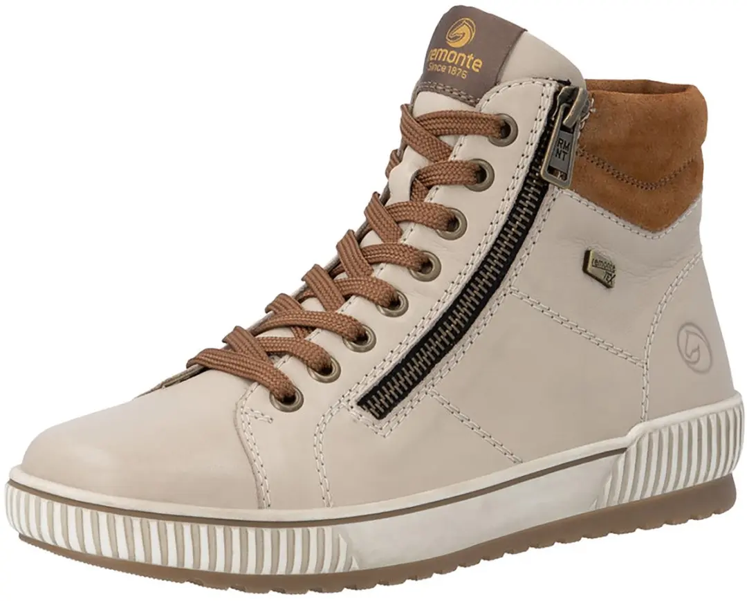 Remonte D0772-62 Veterschoenen Dames - Beige/Bruin Leer - 40