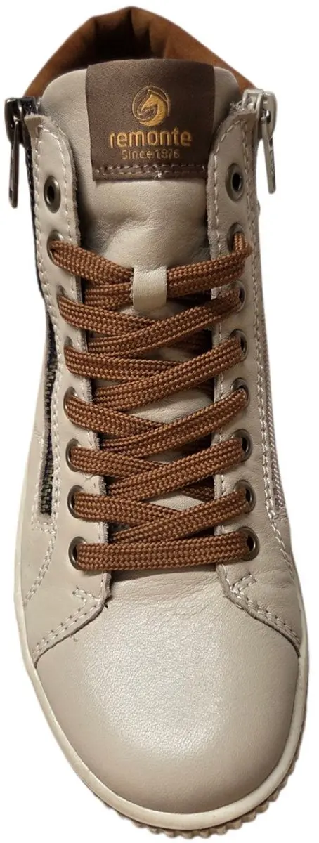Remonte D0772-62 Veterschoenen Dames - Beige/Bruin Leer - 40
