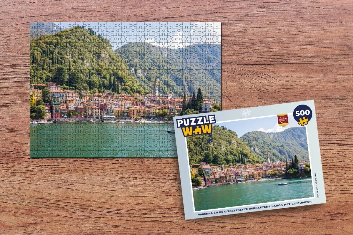PuzzleWow Varenna Legpuzzel 500 Stuks - Multicolor