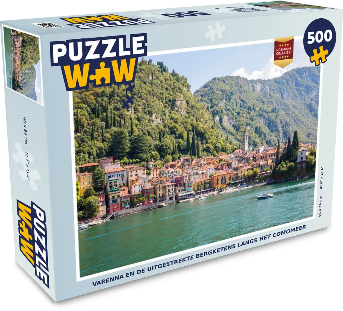 PuzzleWow Varenna Legpuzzel 500 Stuks - Multicolor