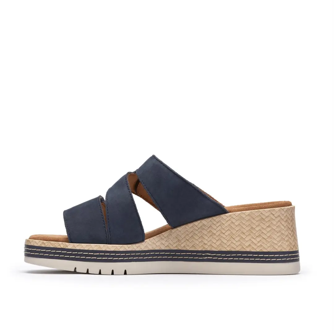 Clarks Kidiki Cove Dames Slipper Blauw - 39.5