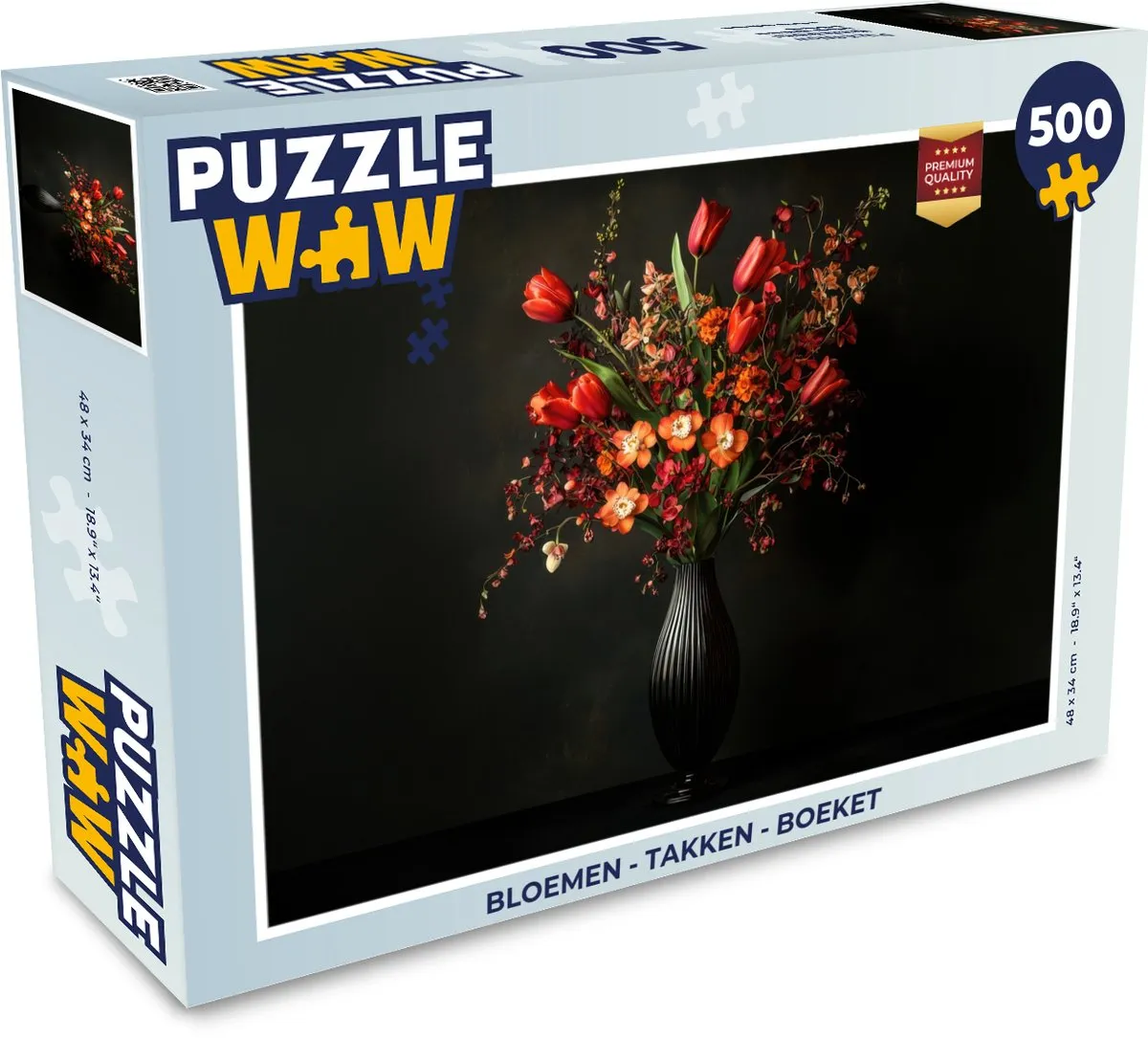 PuzzleWow Bloemen Takken Boeket Legpuzzel 500 Stuks - MPN 8721179511730