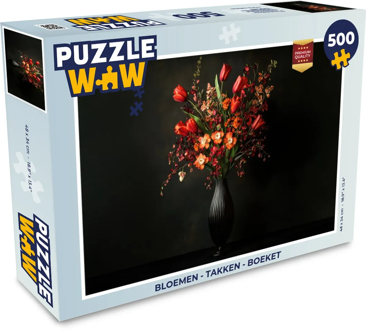 PuzzleWow Bloemen Takken Boeket Legpuzzel 500 Stuks - MPN 8721179511730