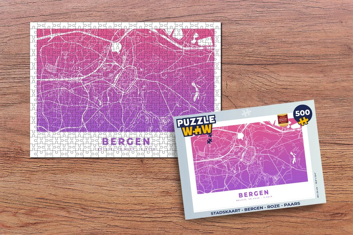 PuzzleWow Bergen Legpuzzel 500 Stuks - Multicolor