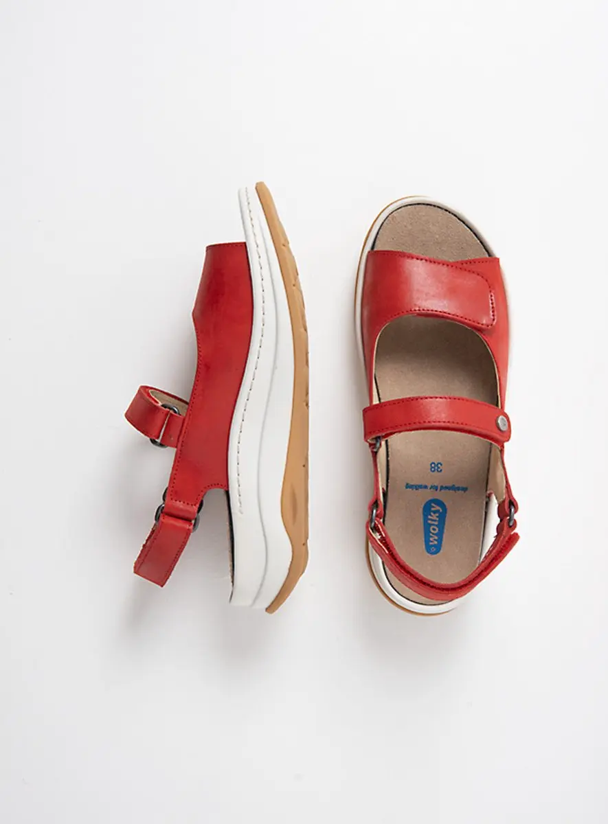 Wolky Dames Sandalen 03350 Adura Rood