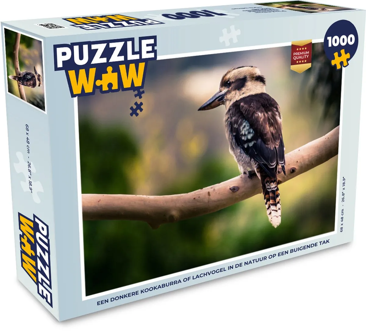 PuzzleWow Legpuzzel 1000 Stuks - Kookaburra Multicolor