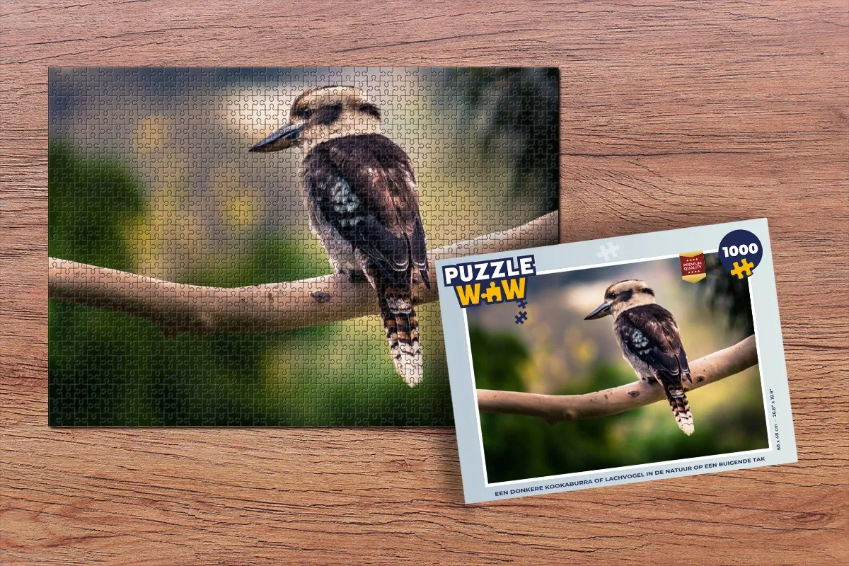 PuzzleWow Legpuzzel 1000 Stuks - Kookaburra Multicolor