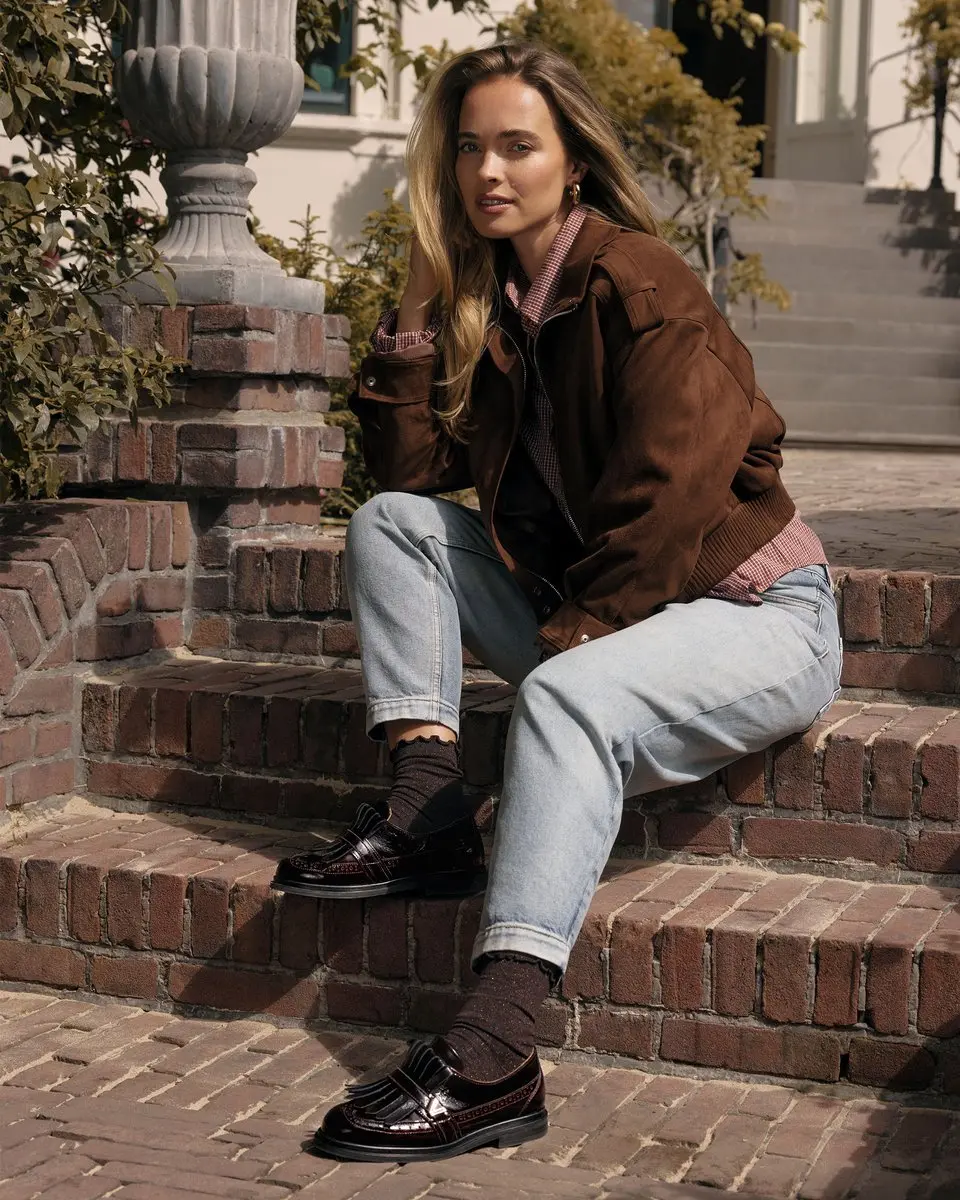 VIA VAI Fae Luca Loafers Dames - Bruin - Maat 40