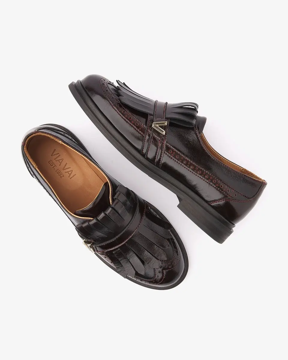 VIA VAI Fae Luca Loafers Dames - Bruin - Maat 40