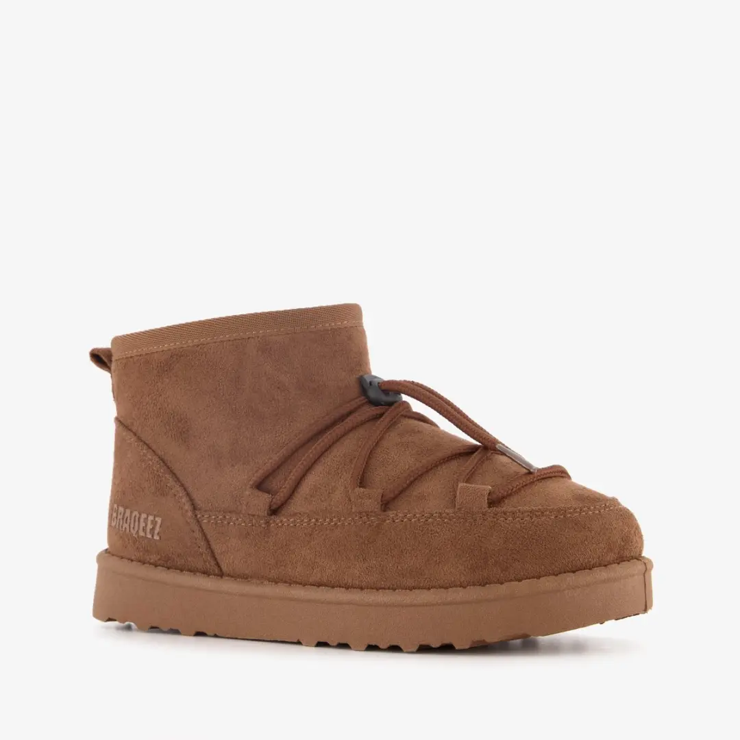 Braqeez gevoerde meisjes boots bruin