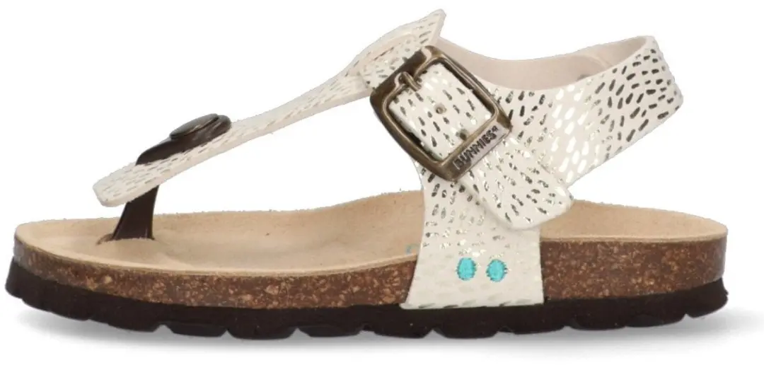 BunniesJR 225417-906 Meisjes Platte Sandalen - Beige/Print