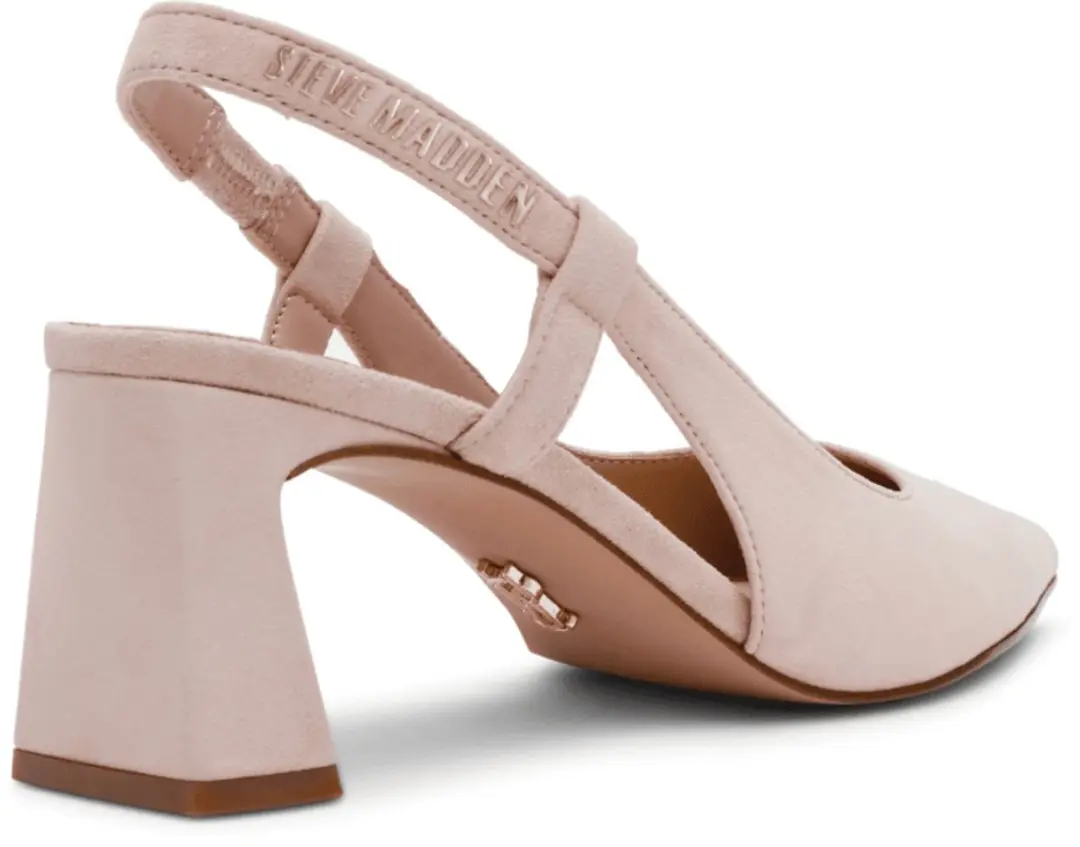 Steve Madden Dames Slingback Evanston Blush Suede