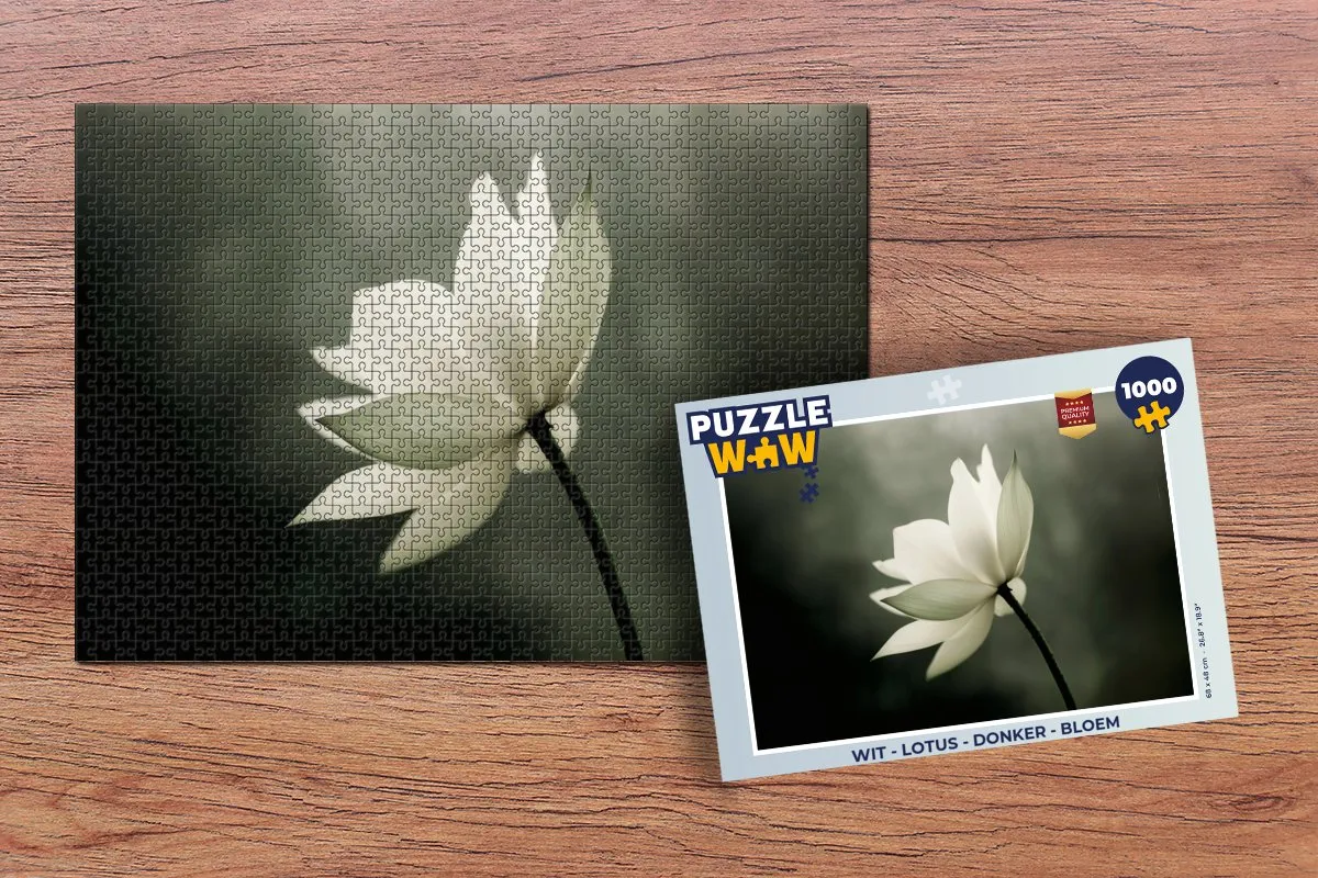 PuzzleWow Lotus Bloem Legpuzzel 1000 Stuks