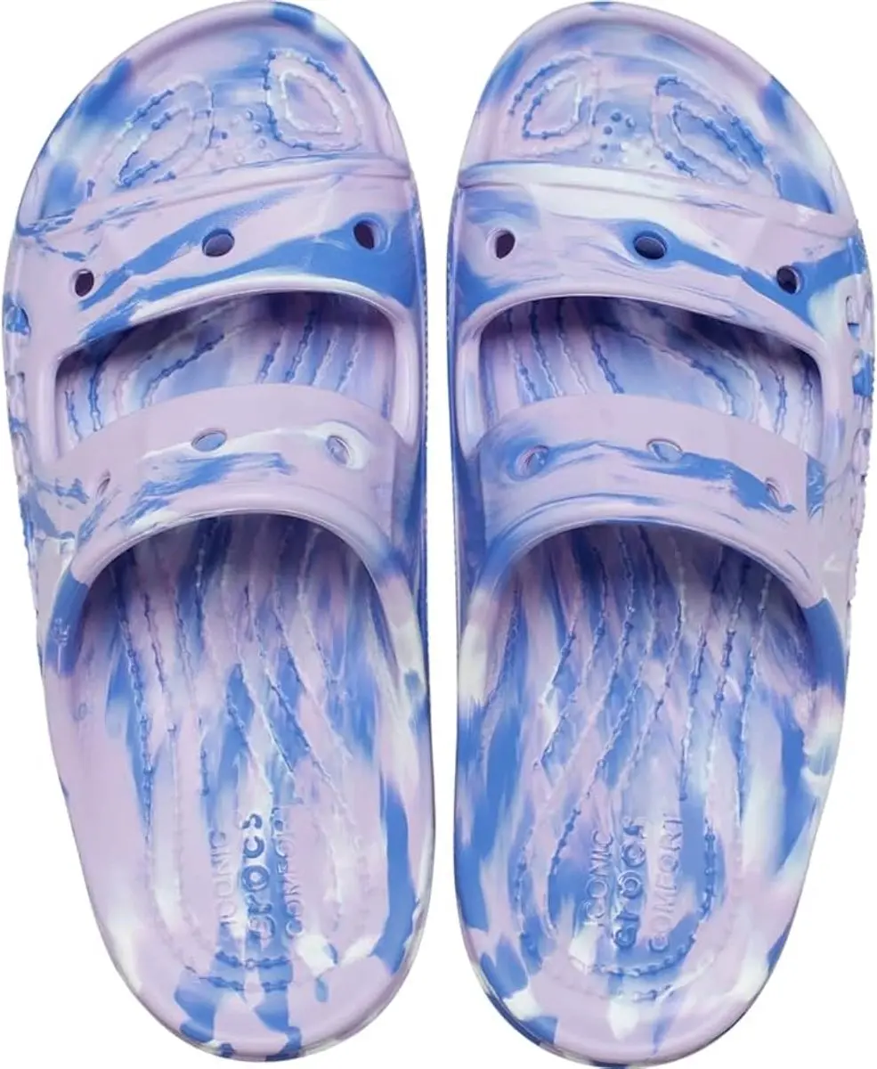 Crocs Baya Marbled Sandalen Lavender/Multi Maat 38/39 US M6/W8