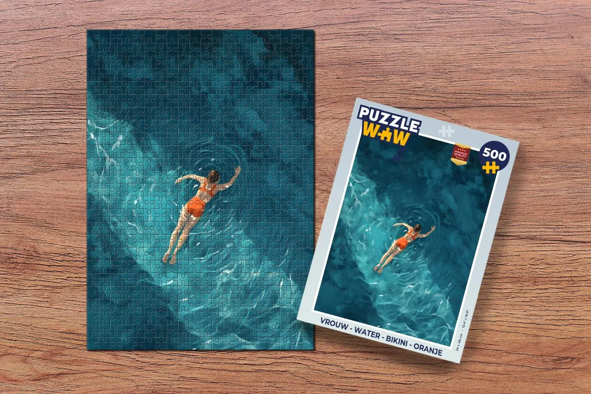 PuzzleWow Water Bikini Legpuzzel 500 Stuks - Koraalrif/Vissen