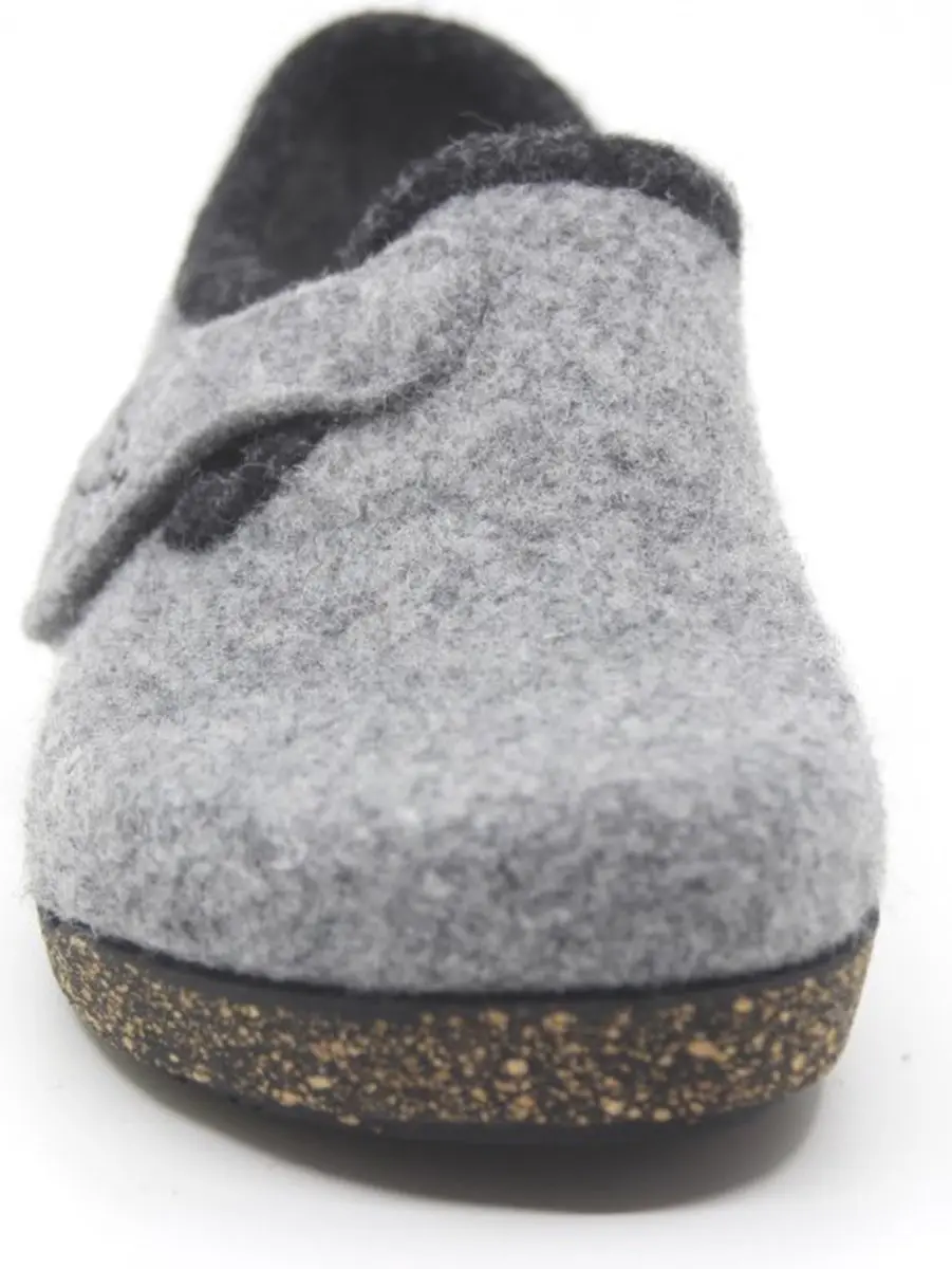Fischer Dames Pantoffel 205620 Lichtgrijs - Maat 41