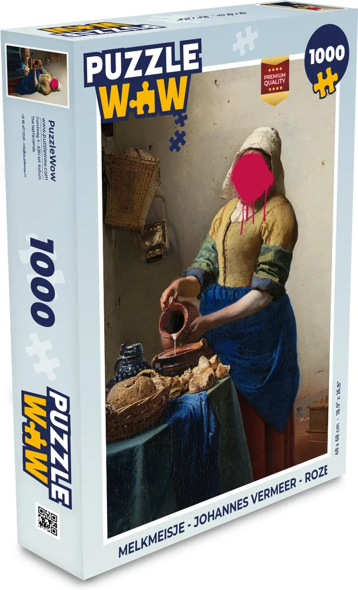 PuzzleWow Melkmeisje Legpuzzel 1000 Stuks