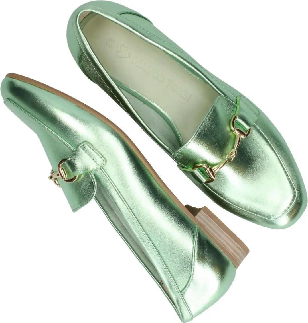 Marco Tozzi Loafer - Dames - Groen - Maat 41 - afbeelding 5 van 6