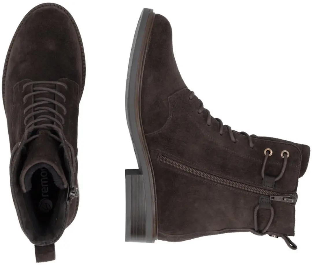 Remonte D2W80 25 Enkellaars - Bruin Suede - Maat 41