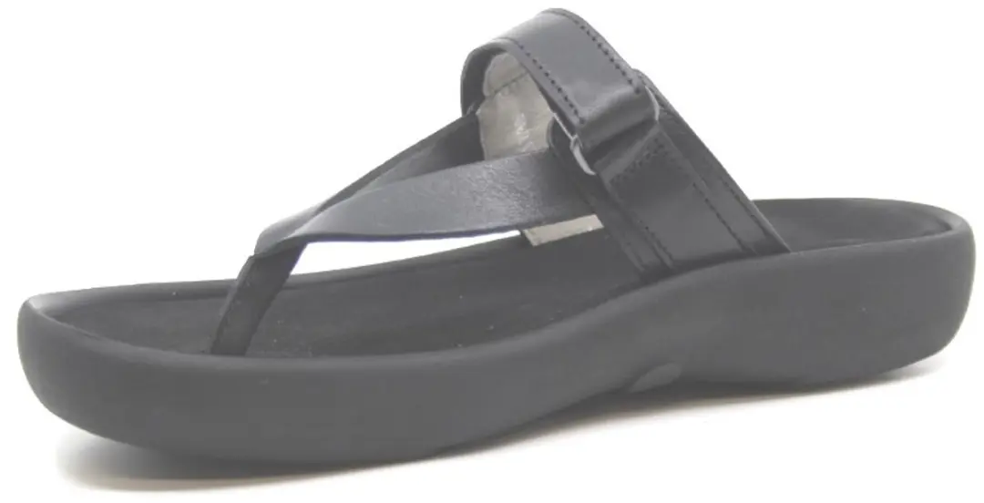 Wolky Peace Slippers - Zwart Leer