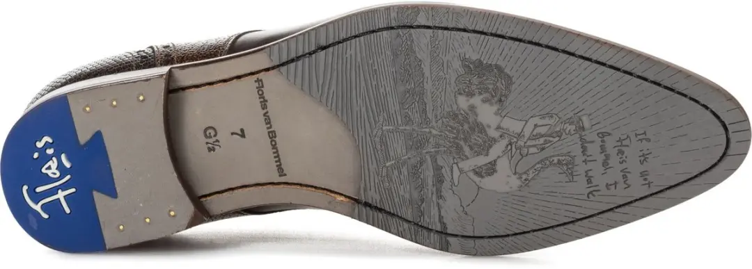 Floris van Bommel De Stapper Veterschoenen - Bruin