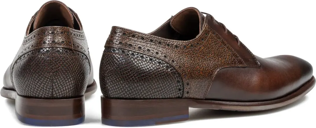Floris van Bommel De Stapper Veterschoenen - Bruin