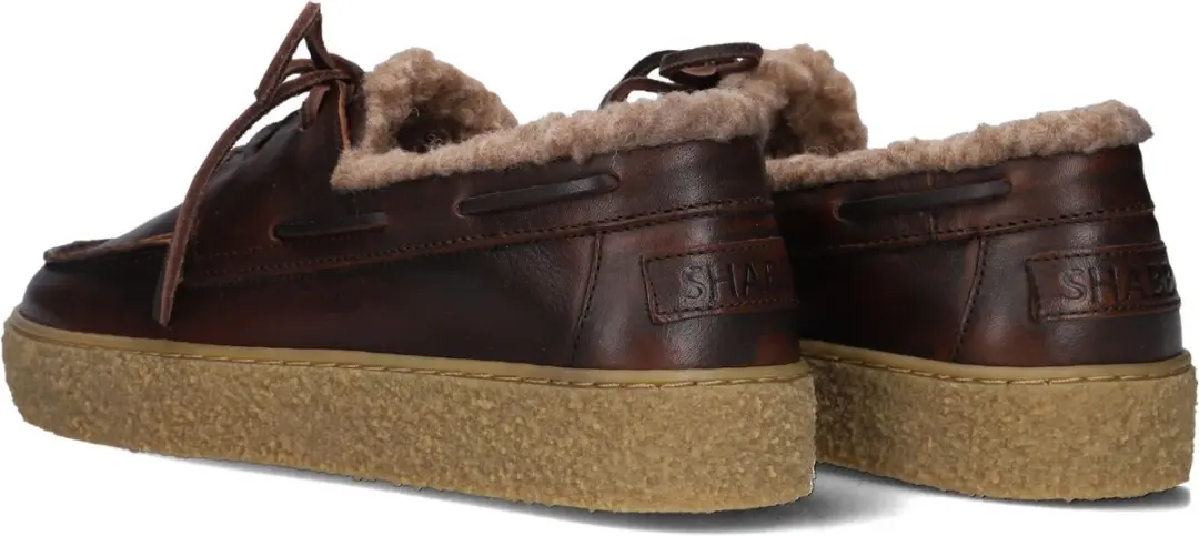 Shabbies Amsterdam Chewy Moccasin Sneaker - Bruin - Maat 39