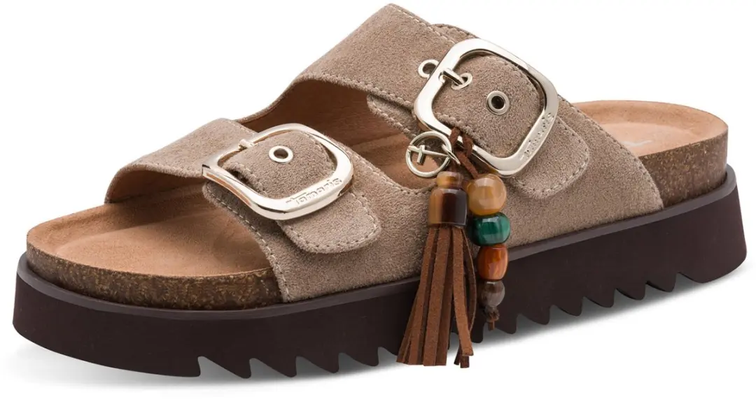 Tamaris sandaal 1-27521-46-341 dames schoenen slippers beige