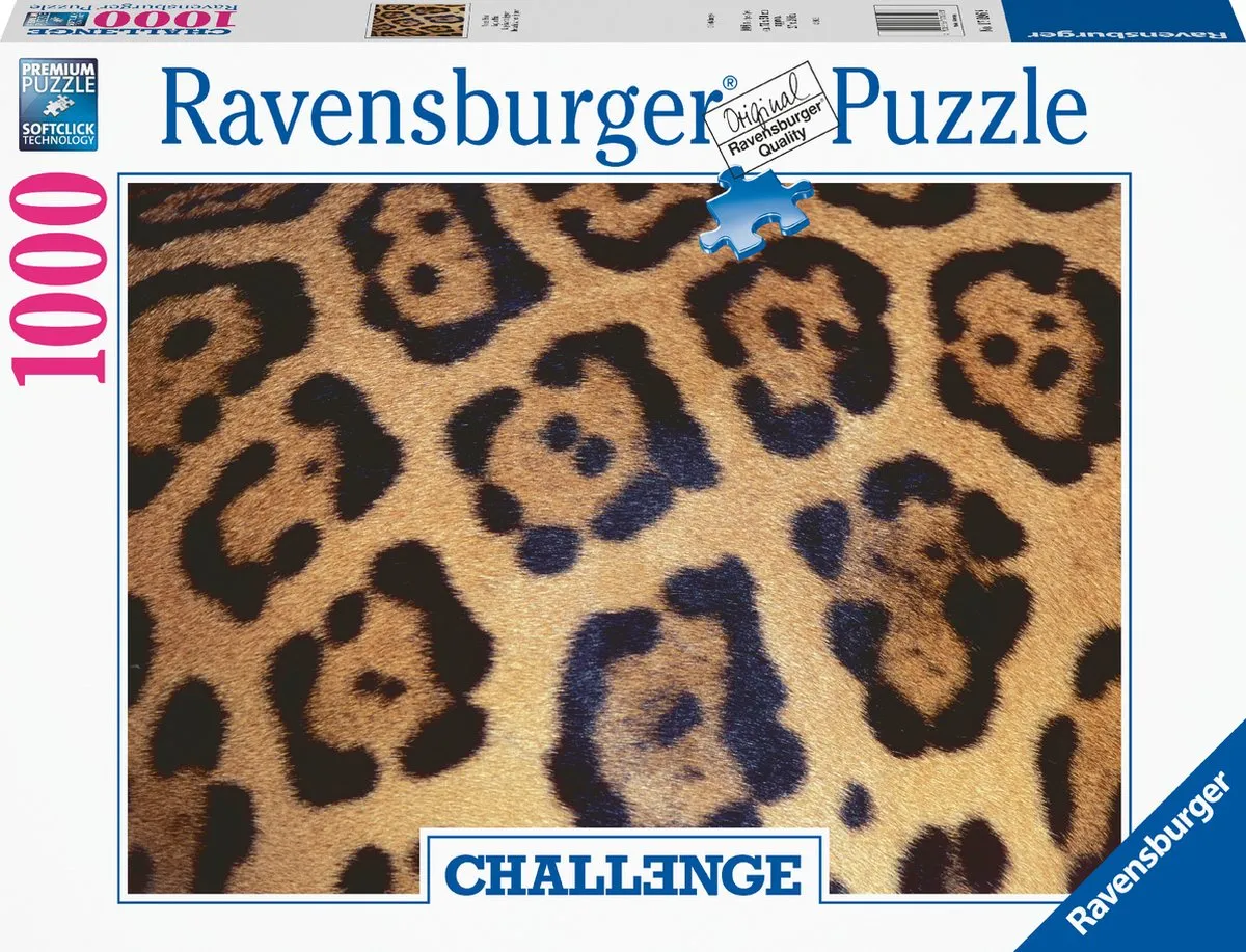Ravensburger Challenge Animal Print Legpuzzel 1000 Stuks - Multicolor