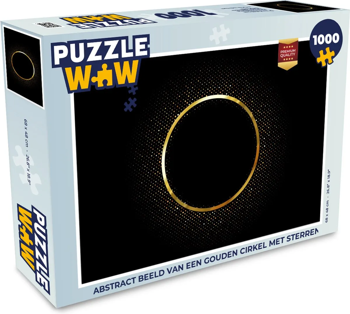 PuzzleWow Abstract Legpuzzel 1000 Stuks - Multicolor