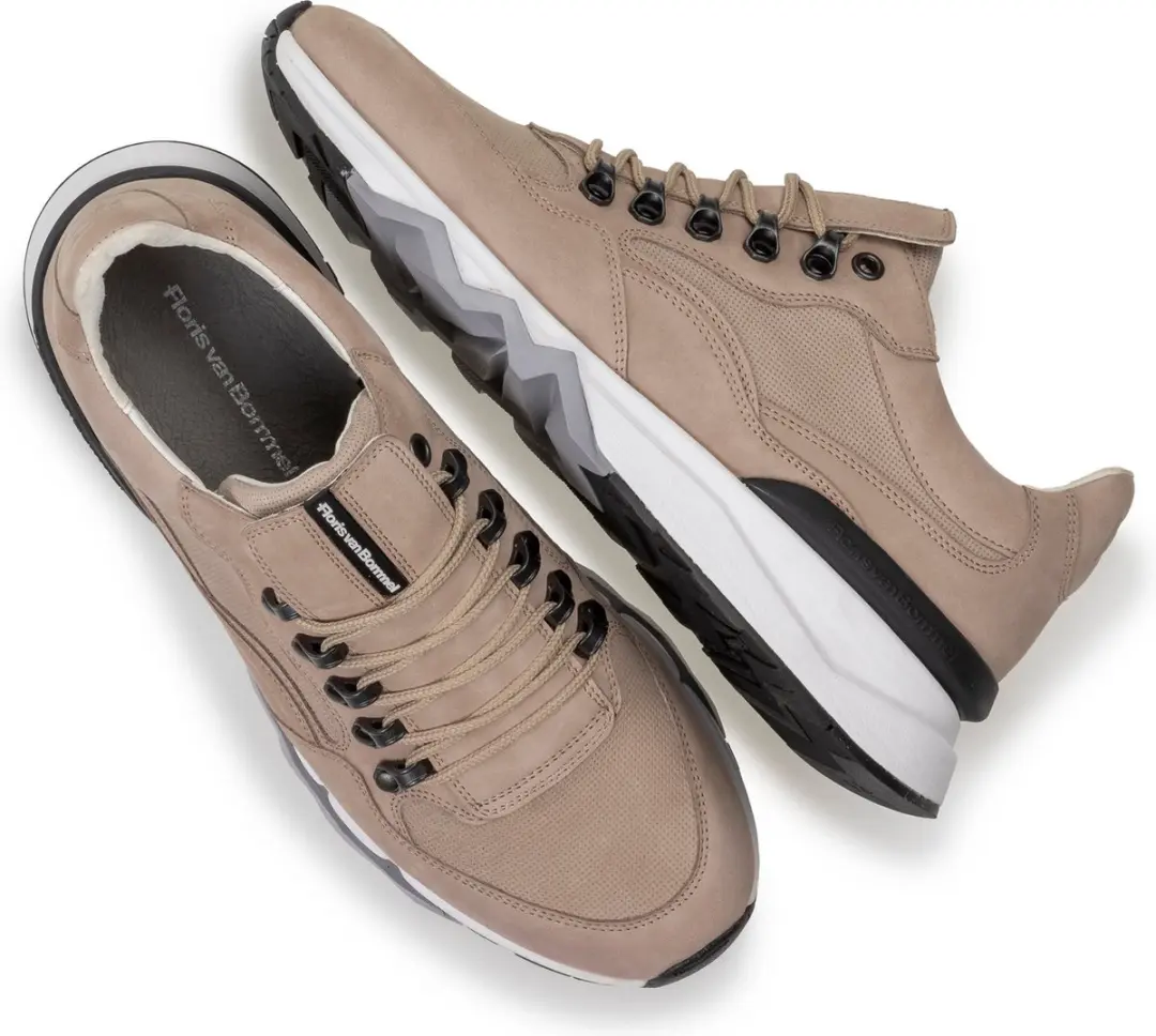Floris van Bommel SFM-10135 Lage Sneakers - Beige - Maat 44⅔