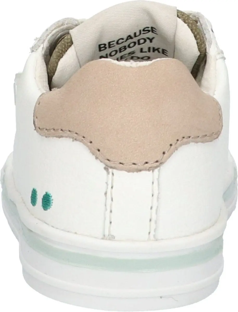 BunniesJR 224230-600 Meisjes Lage Sneakers - Wit/Taupe