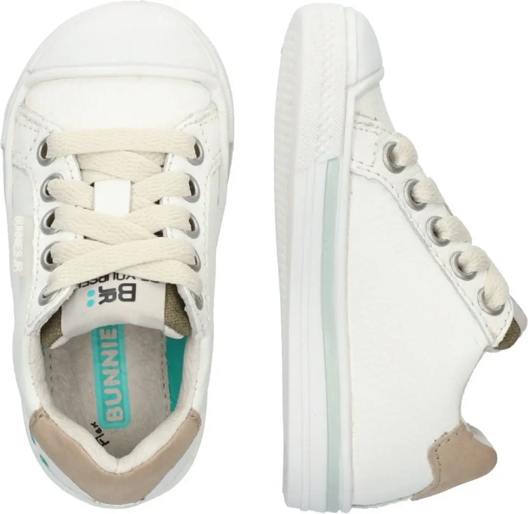 BunniesJR 224230-600 Meisjes Lage Sneakers - Wit/Taupe