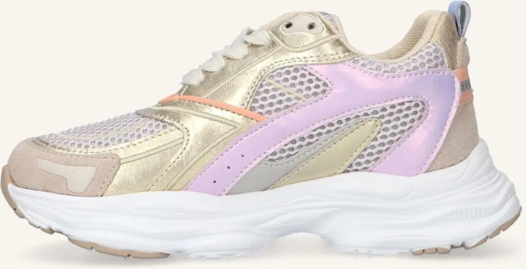 Shoesme metallic gouden sneaker
