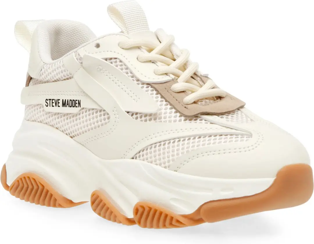 Steve Madden Jpossession Lage Sneakers - Maat 31 - Beige