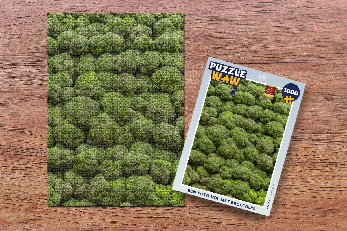 PuzzleWow Legpuzzel 1000 Stuks - Broccoli Multicolor