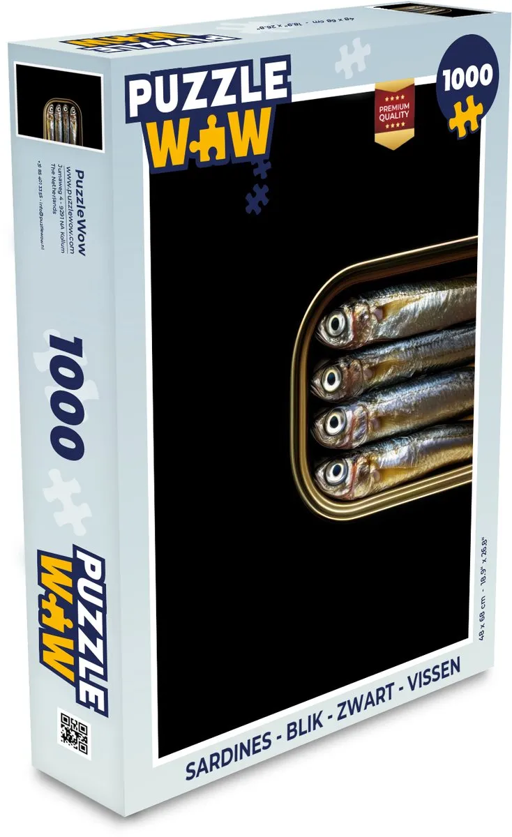 PuzzleWow Sardines Legpuzzel 1000 Stuks