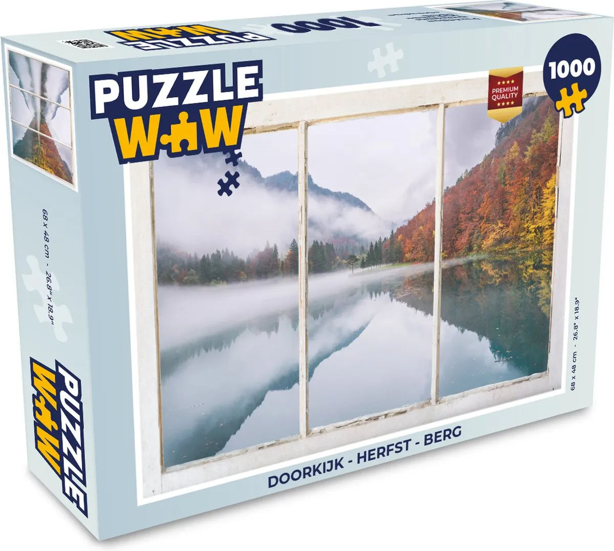 PuzzleWow Herfst Berg Legpuzzel 1000 Stuks - Multicolor