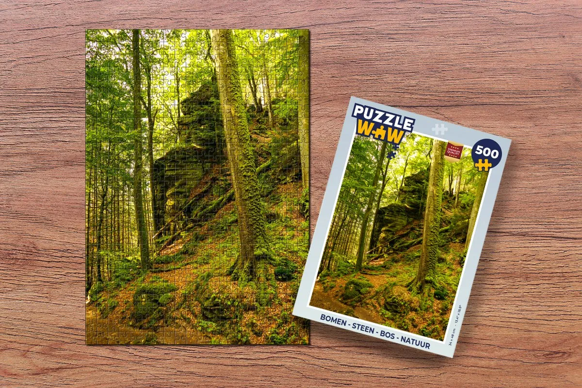 PuzzleWow Puzzel Bomen 500 Stuks - Multicolor