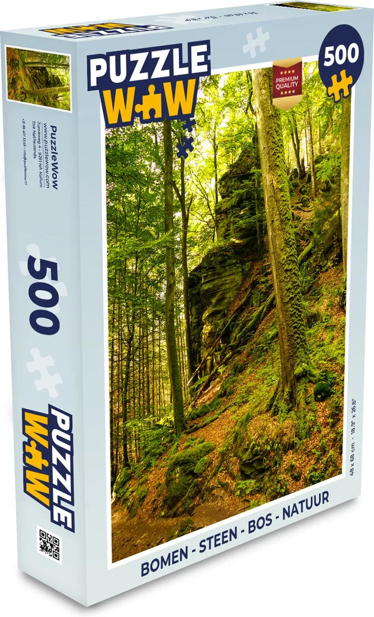 PuzzleWow Puzzel Bomen 500 Stuks - Multicolor