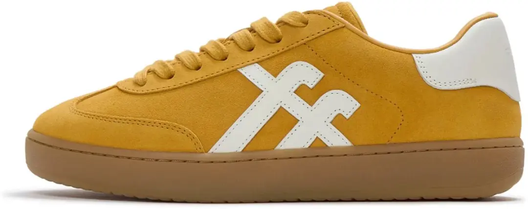 FitFlop FitFlop The Dash T-Toe Suede Sneakers GEEL - Maat 38